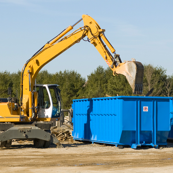 how does a residential dumpster rental service work in Simon